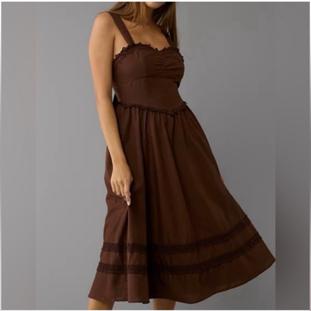 AE Corset V Waist Midi Dress
